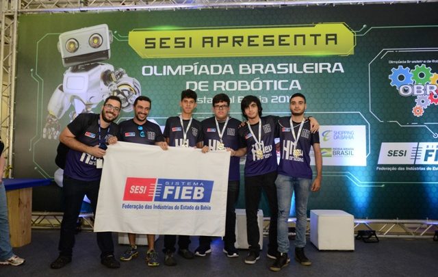 Estudantes do SESI Feira embarcam domingo para representar a Bahia na OBR Equipe vencedora da OBR BA Nível N2 Foto Valter Pontes 640x405 - Estudantes do SESI Feira embarcam domingo para representar a Bahia na OBR